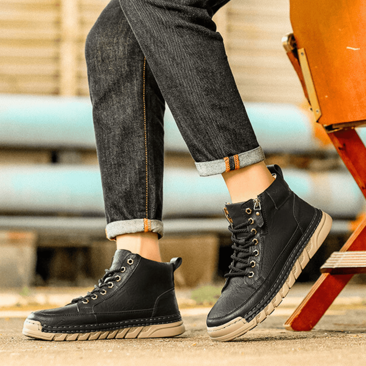 LIAM™ | LEATHER BOOTS