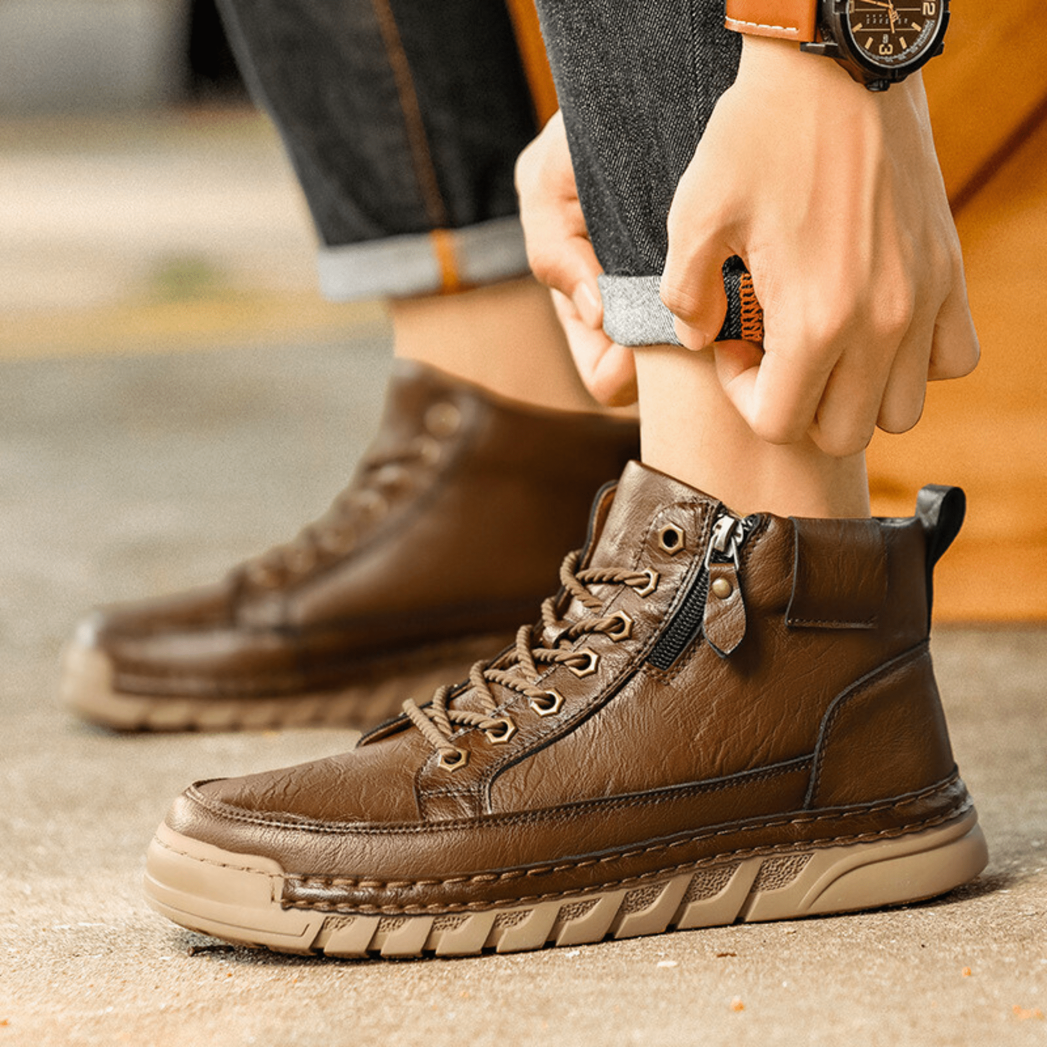 LIAM™ | LEATHER BOOTS