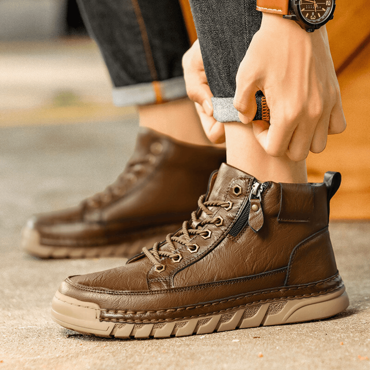 LIAM™ | LEATHER BOOTS