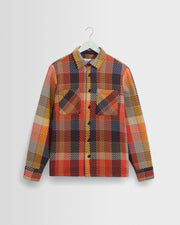 LIAM™ | Whiting - Orange Pike Check Overshirt